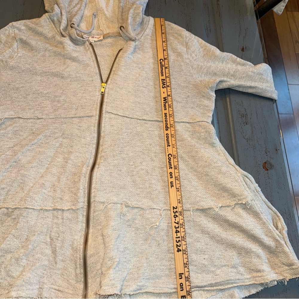 Altar'd State Cream Knit Hoodie Full Zip Jacket - Picture 8 of 11